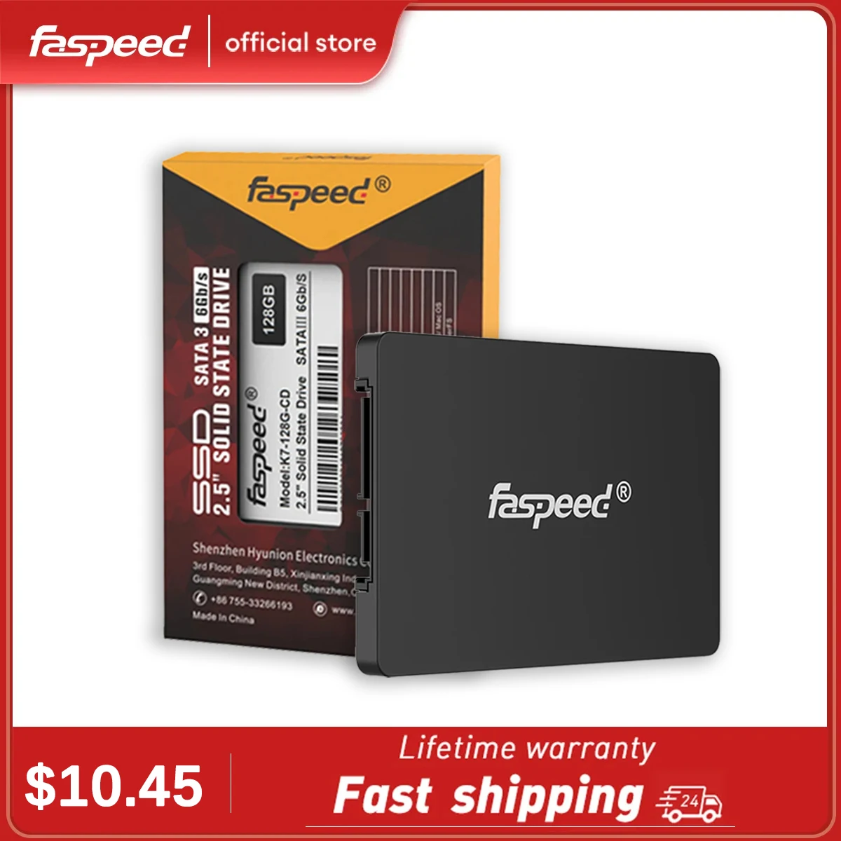 

Faspeed Sata3 SSD 128GB 256GB 512GB 2.5 Sata 3 Hard Disk 1TB 2TB 240GB 480GB 500GB 120GB For PC Laptop Desktop Solid State Drive