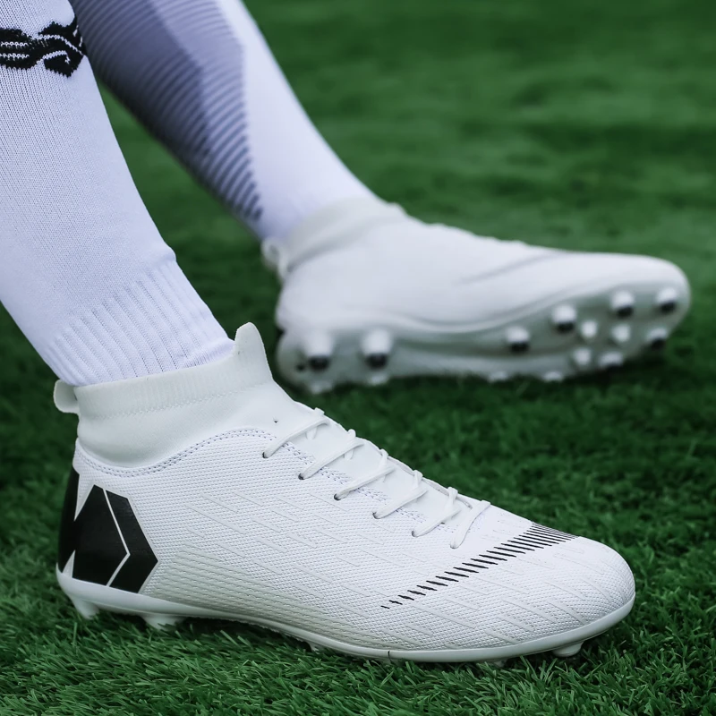 2024 zapatos de fútbol para hombres, botas de fútbol ultraligeras de gran tamaño, zapatillas de deporte para niños, botines de fútbol antideslizantes AG/TF, botines Unisex