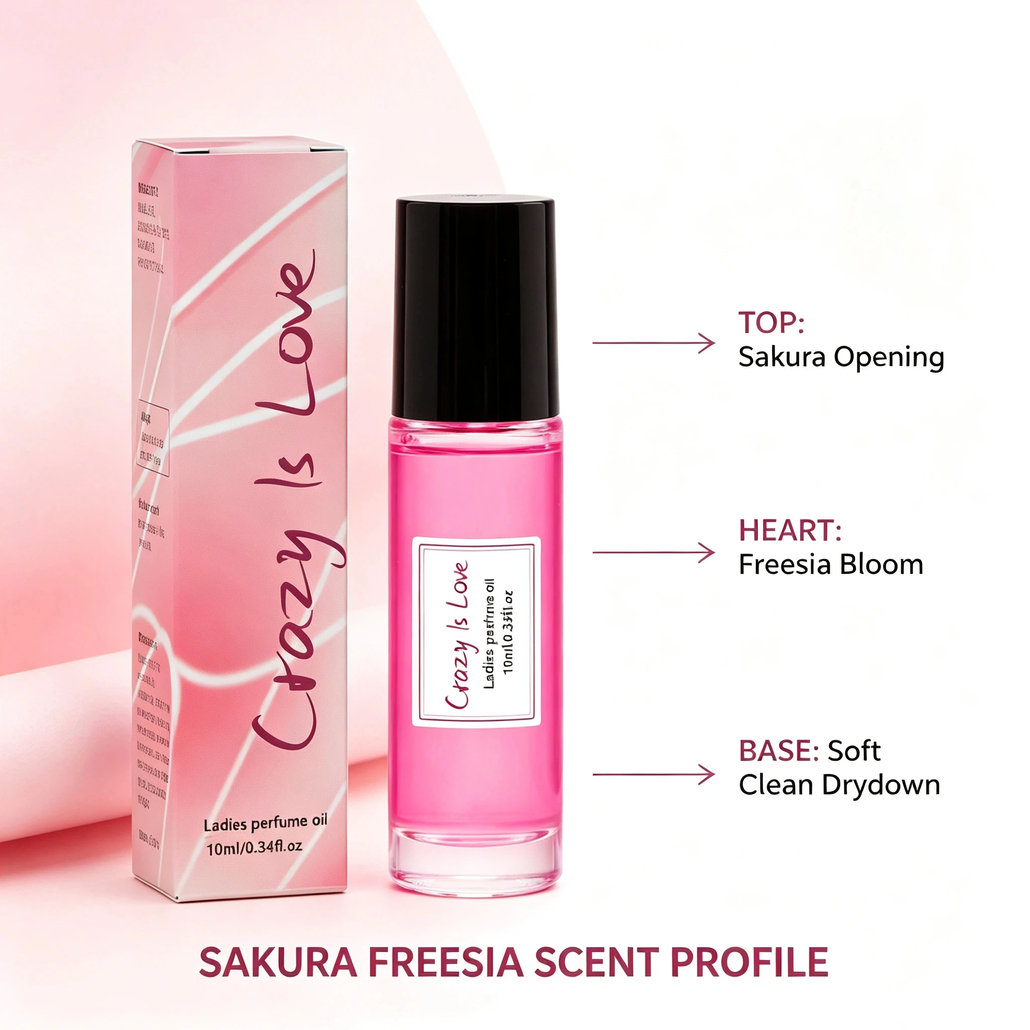 10ml サクラフリージア フェロモンオイル - 桜の香りの - Perfume Fragrance One のレビューと価格