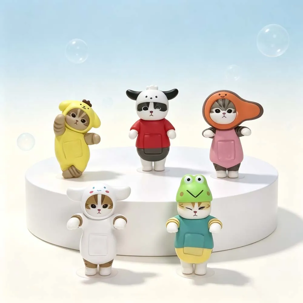 Mofusand Blind Box Salmon Toy Model Ornament Twisted Egg Doll Phone Decor Periphery Collection Toys Birthday Gift