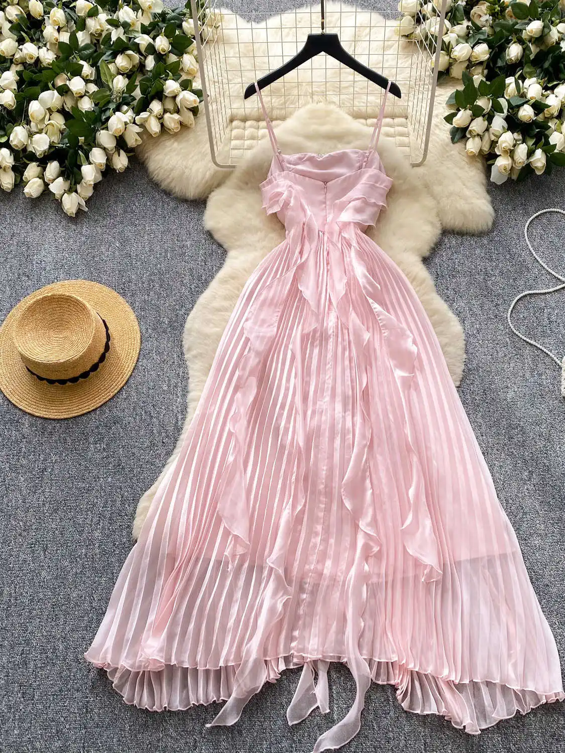 pink holiday dresses Sparkly Little Black Homecoming Dresses Hoco Dress #EWR562 – SELINADRESS main image 1