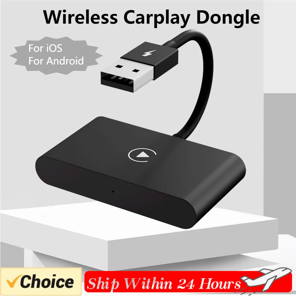 

Wired To Wireless Carplay Adapter Auto Car Adapter WIFI 2.4GHz 5GHz Bluetooth 5.0 Low Power Consumption for IOS/Andriod