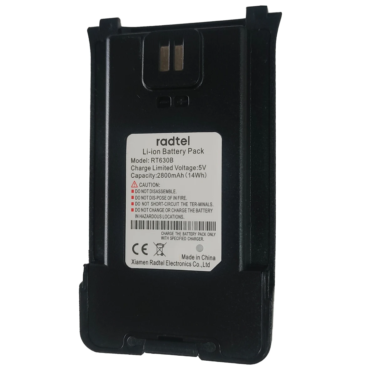 Radtel RT-630 RT-495 양방향 햄 라디오용 워키토키 리튬 이온 배터리 팩 2800mAh