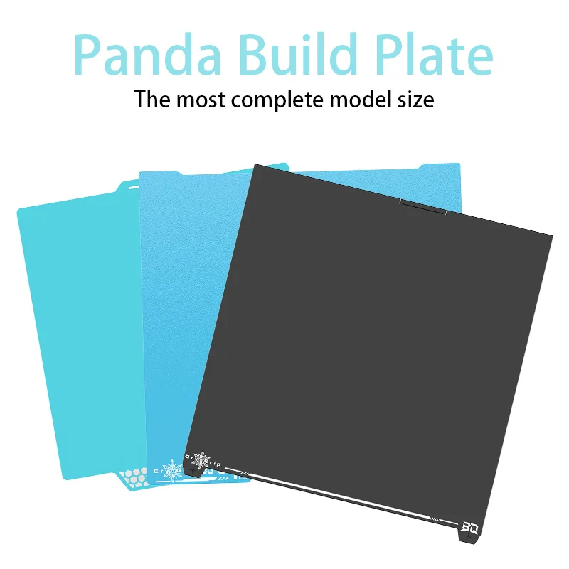 

BIQU Panda Build Plate CryoGrip Pro Coating No Clog Spring Steel Double-sided for BambuLab Voron Kobra Adventurer 5M 3D Printer