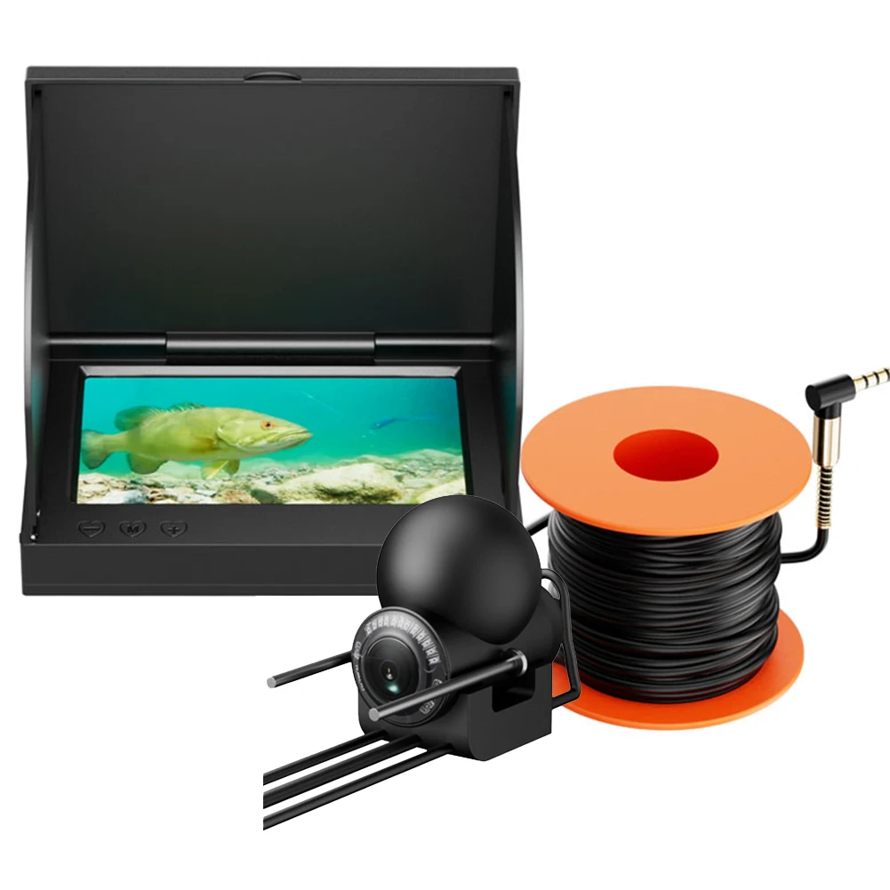 5.0 Inch IPS Display Fish Finder Underwater Fishing Camera 220°wide Angle Fish Finder Fishing Tackle Accessories