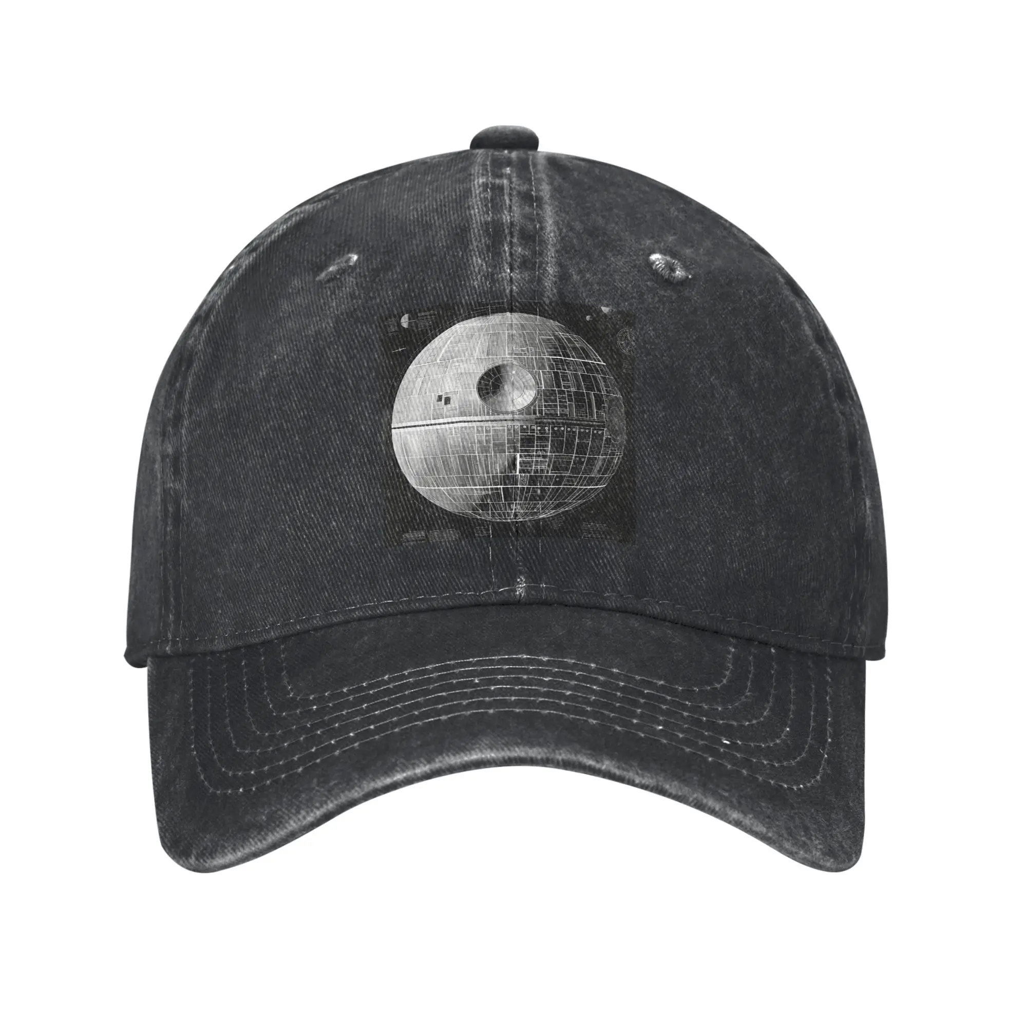Death Star Blueprint Starship Fan Art Fashion Baseball Cap  Outdoor Caps For Women  Lake Trip Caps For Women