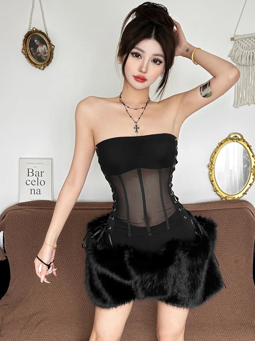 

WEIRD PUSS сексуальный укороченный топ и юбка с вырезом тай-дай, женский комплект из полиэстера с высокой талией, лето, осень, повседневный комплект