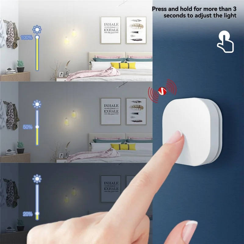 REPLA-Wireless Remote Control Tuya Zigbee Smart Button Switch 2Pcs Multi-Scene Linkage Automation Scenario