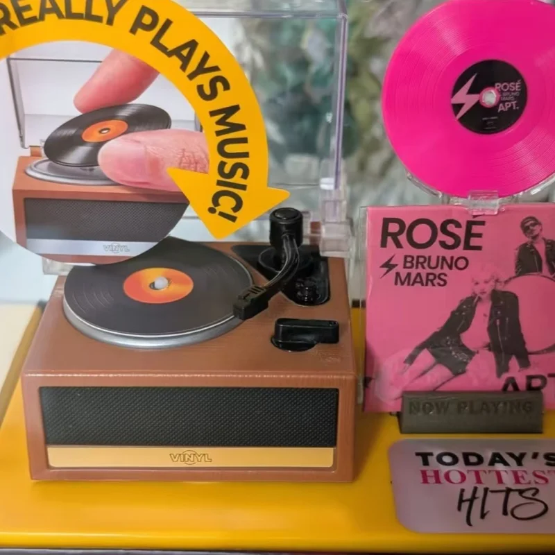 Pre-sale out of stock Genuine Mini Vinyl Record Player Surprise Blind Box Ball Playable Miniature Toy Collectible For Lovers view 6