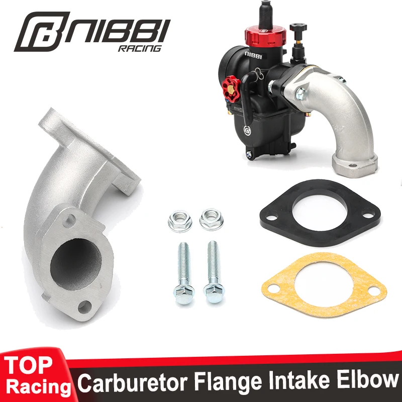 

NIBBI Carburetor Flange Intake Elbow Manifold Adapter For PE Carburetor Motorcycle Accessories Engine Modified Parts