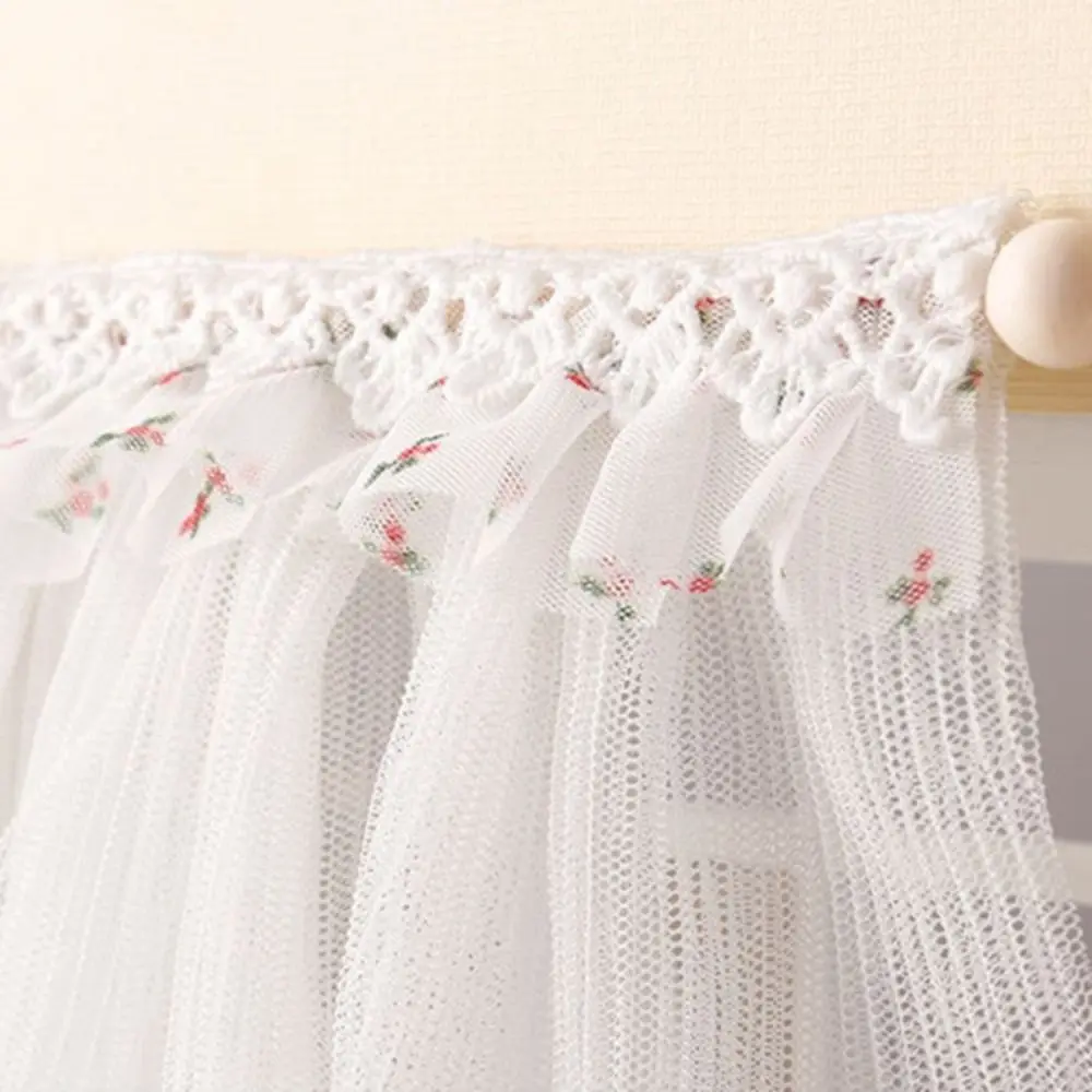 

1:12 Scale Dollhouse Window Curtain White Fabric Micro Life Miniature Lace Curtain Bedroom Door Living Room Doll Curtain Model
