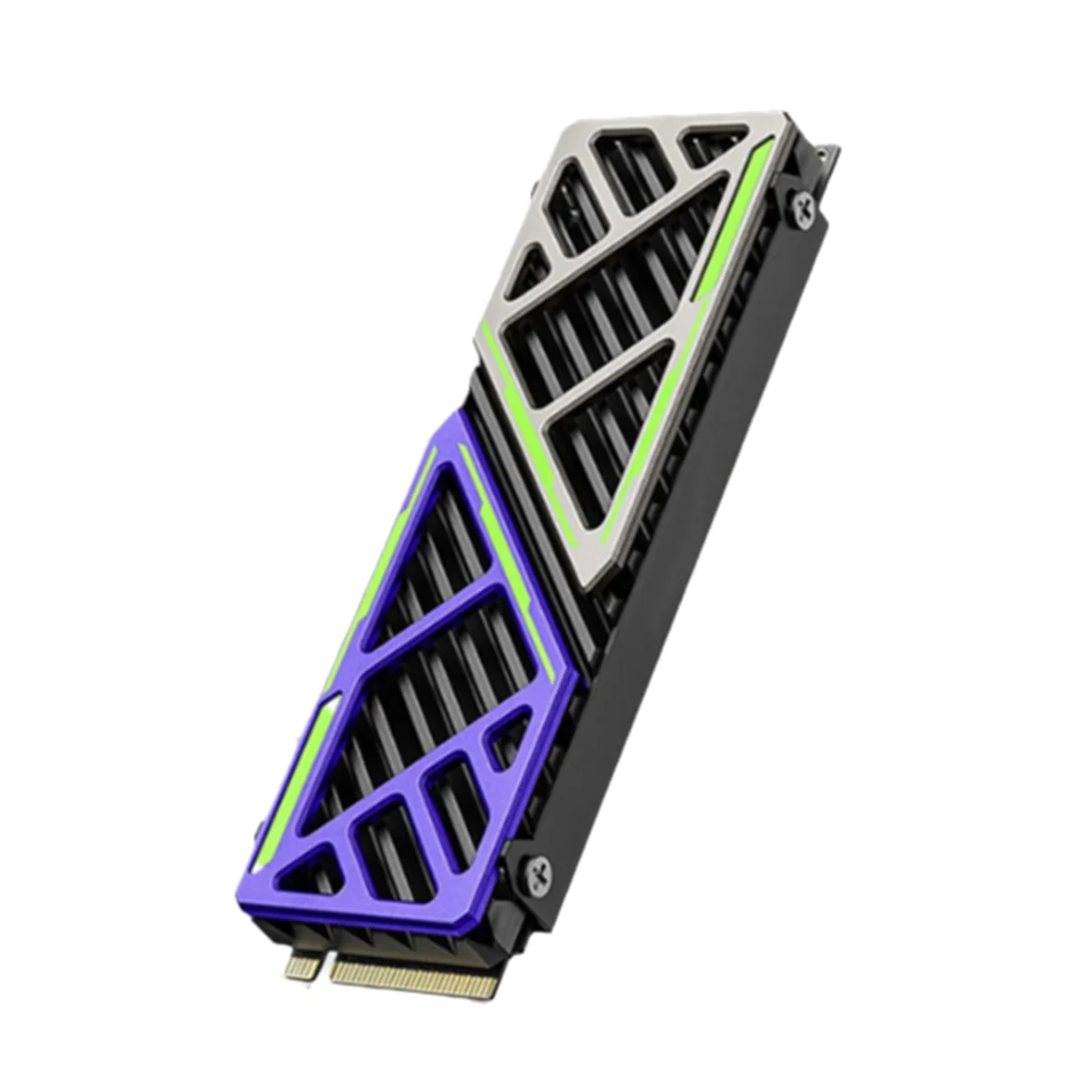 SEMOIC M.2 SSD Heatsink 2280 NVME NGFF Radiator Magnesium Aluminium Alloy PC Pendingin Efisien dengan Bantalan Silikon Termal