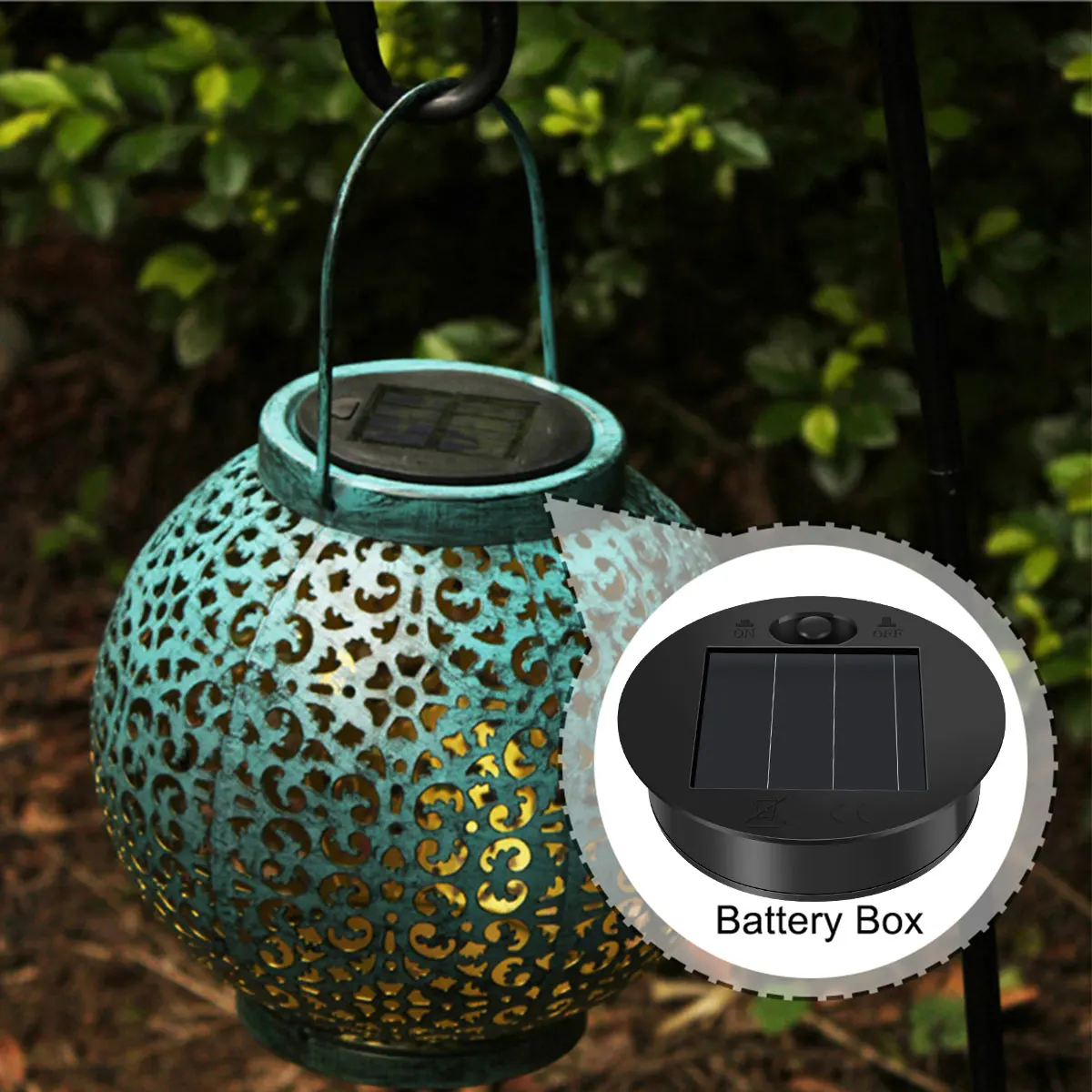 2/4Pcs Solar Lantern Light Replacement Top with 30 LED String Light LED Solar Panel Lantern Lid Round Solar Lights Replacement