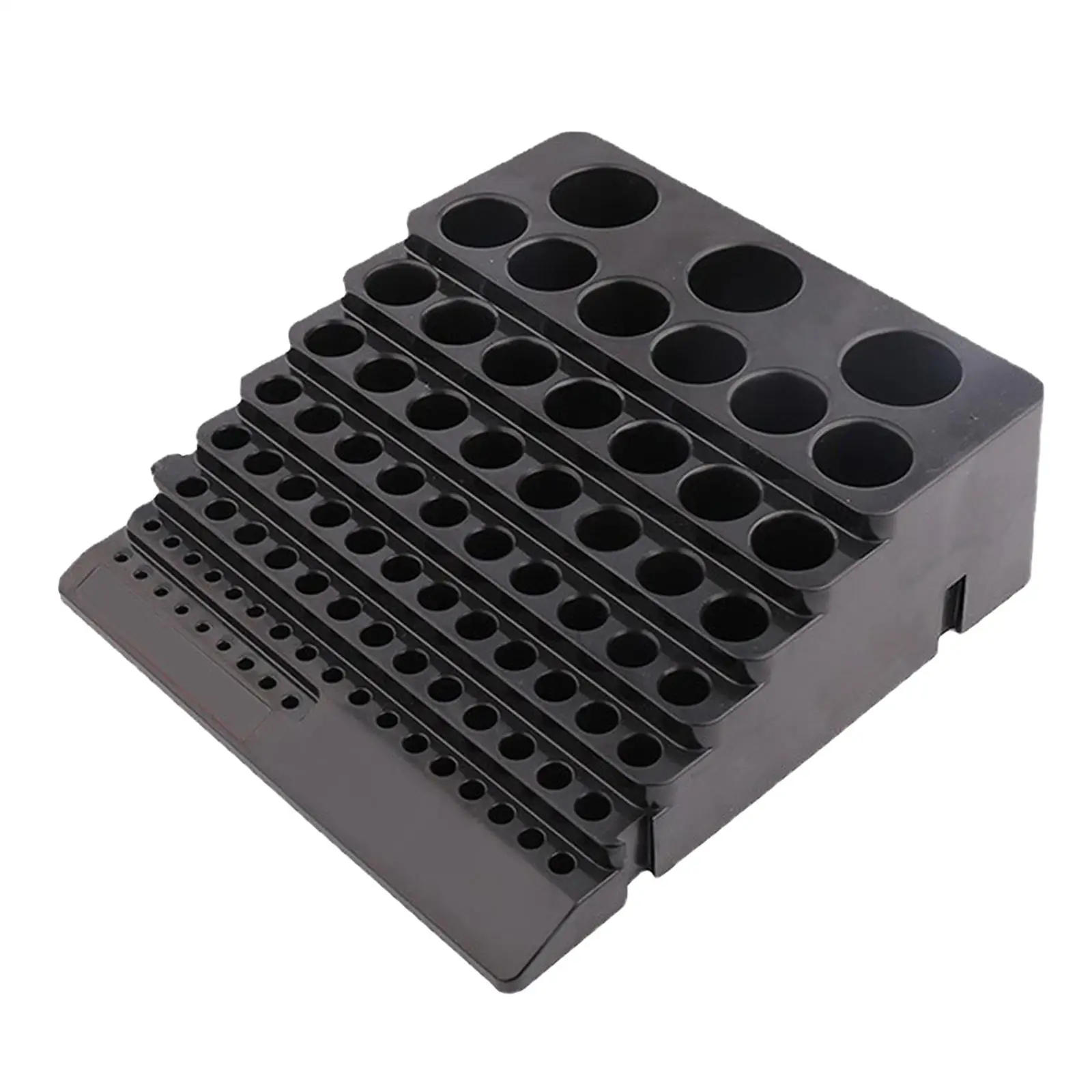 Hex Bit Organizer Saving Space CNC Display Box for Drill Bit Universal 85 Holes