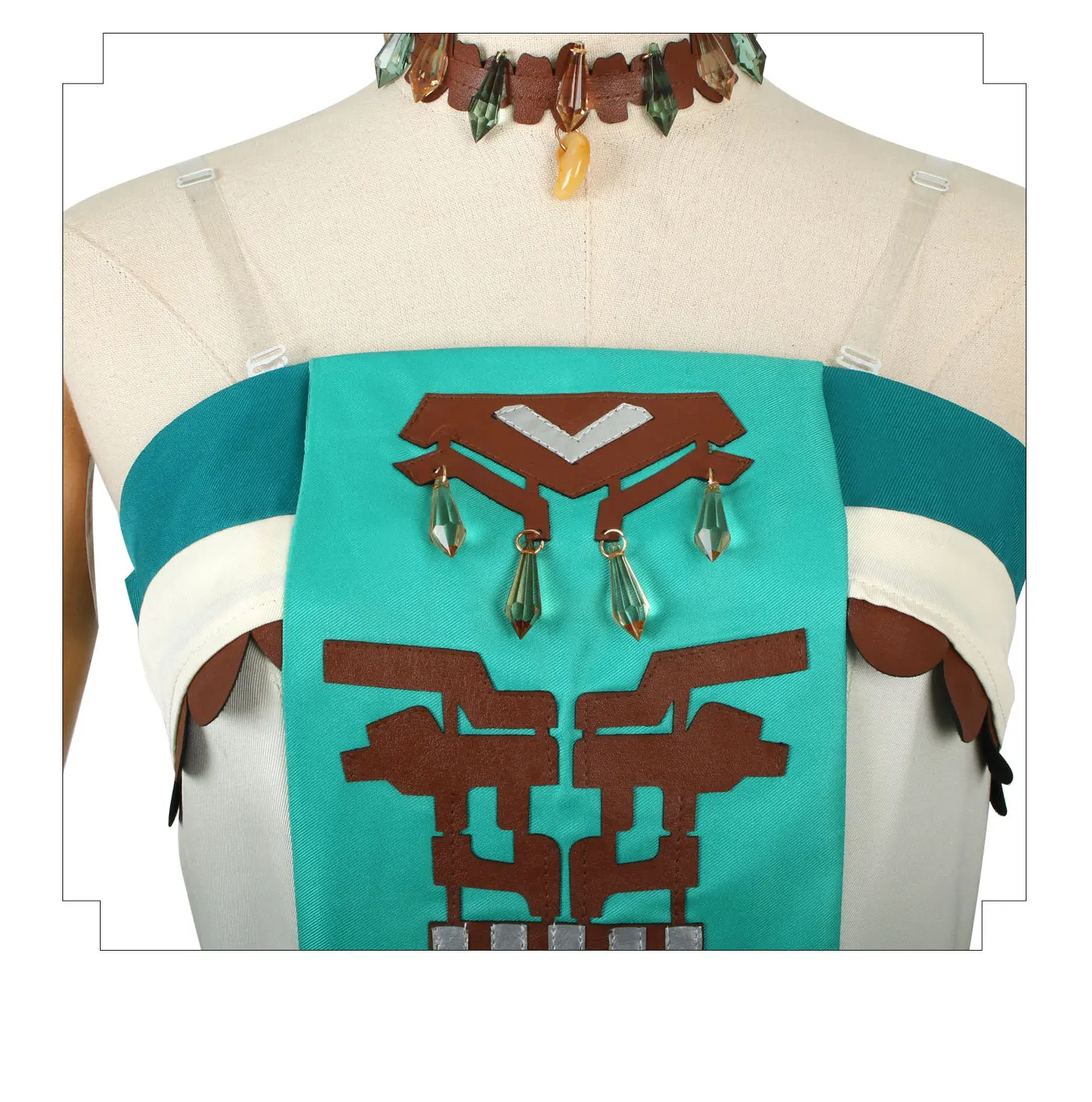 أزياء الأميرة زيلدا التأثيرية فستان أخضر شعر مستعار مجموعة كاملة من أزياء الهالوين النسائية