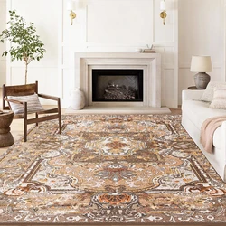European Retro Palace Carpets for Living Room Thicken Cloakroom Anti-slip Mat Light Luxury Bedroom Carpet Fluffy Soft Lounge Rug