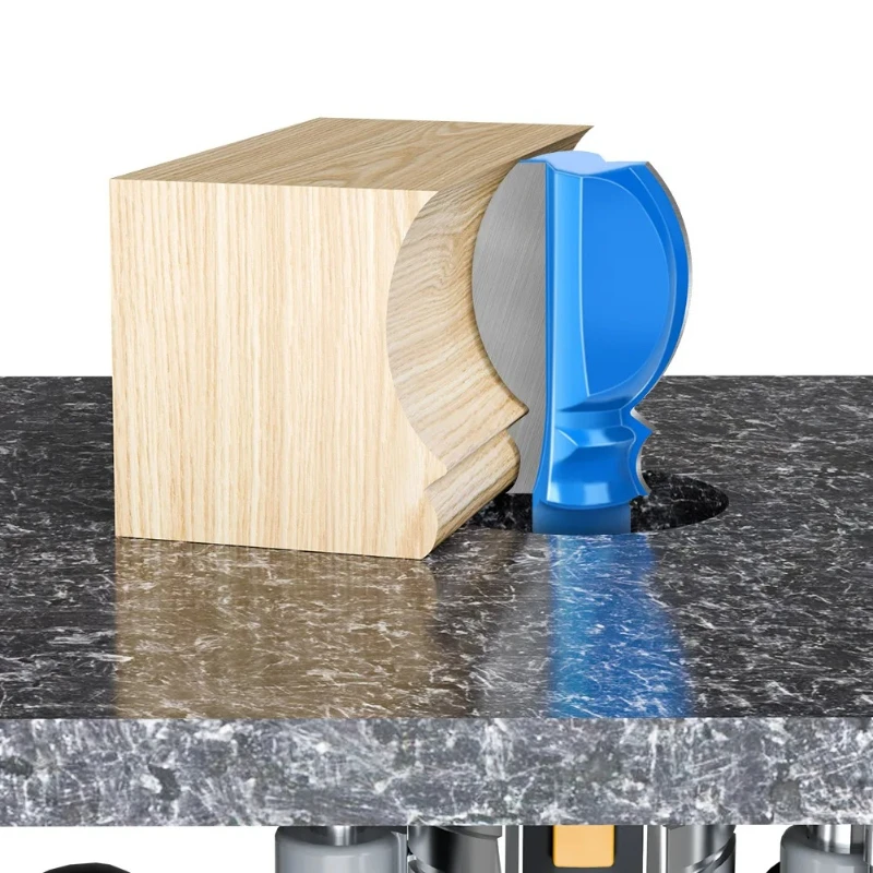 

12mm Shank Architectural Handrail Router Bit Wood Milling Cutter Face Mill Woodworking Tool 1pc 1 2 Inch