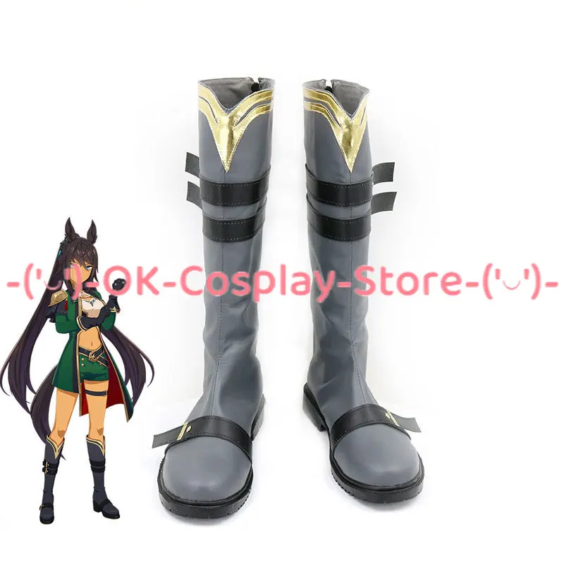 Game Umamusume: Pretty Derby Symboli Kris S Cosplay Shoes PU Leather Shoes Halloween Carnival Boots Prop Custom Made