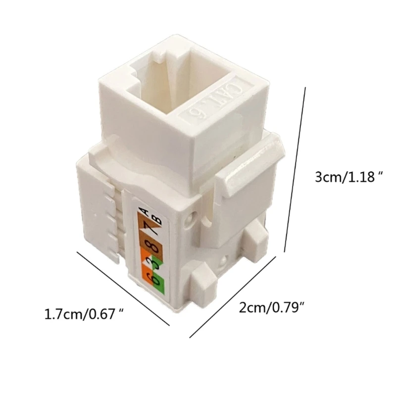 Adattatore in accoppiatore RJ45 Keystone, connettore rete per prolunga cavo Cat6