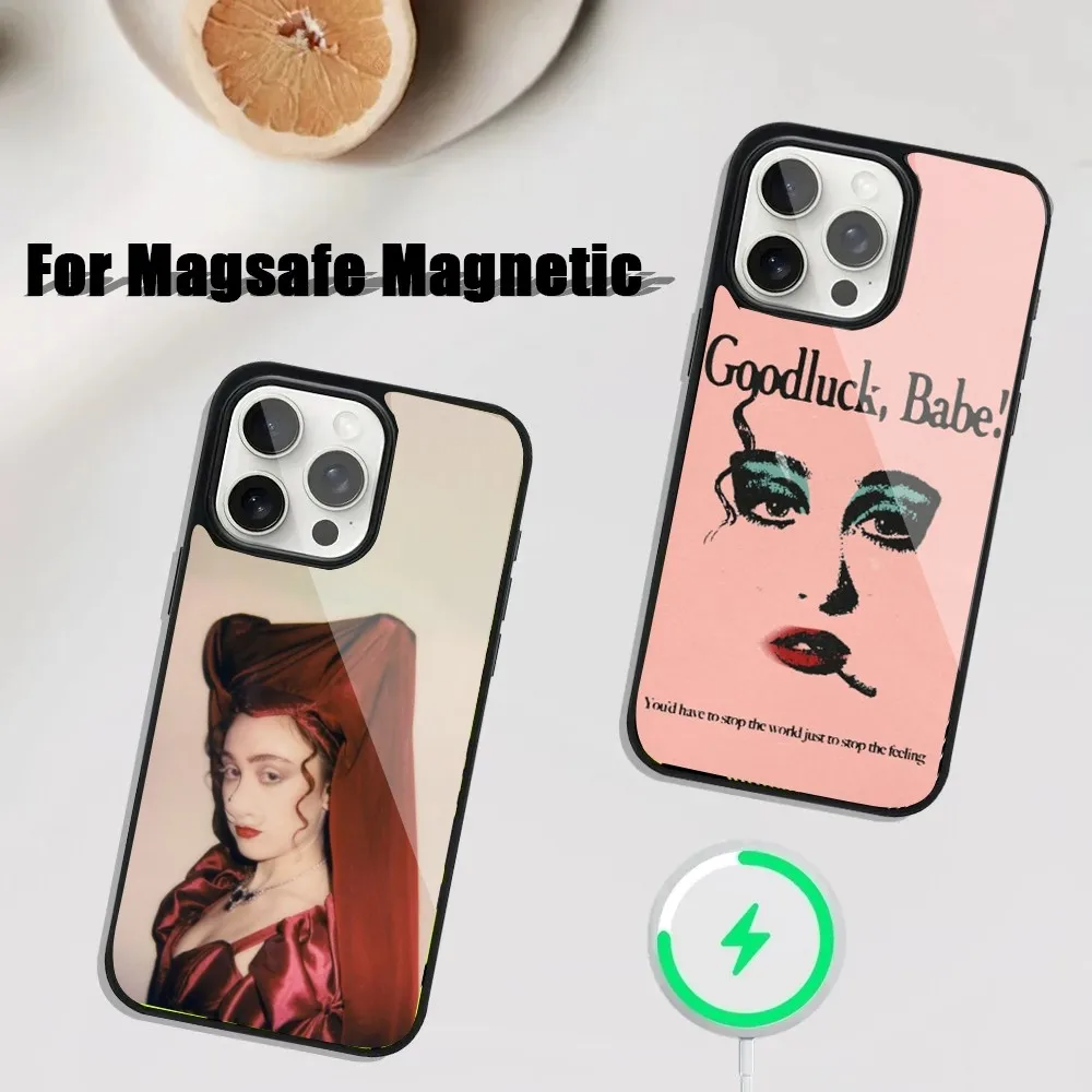 

Singer C-Chappell R-Roan Phone Case For iPhone 16,15,14,13,12,11,Plus,Pro,Max Mini Magsafe Magnetic Wireless Charging