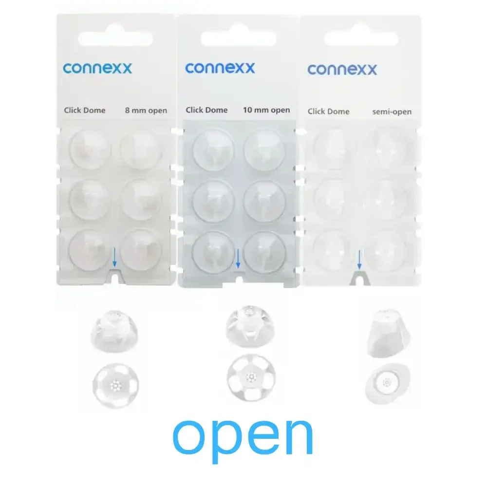 Signia Click Connexx Click Sleeve Original Silicone Ear Domes for Signia Rexton CIC ITC and RIC Hering Aids