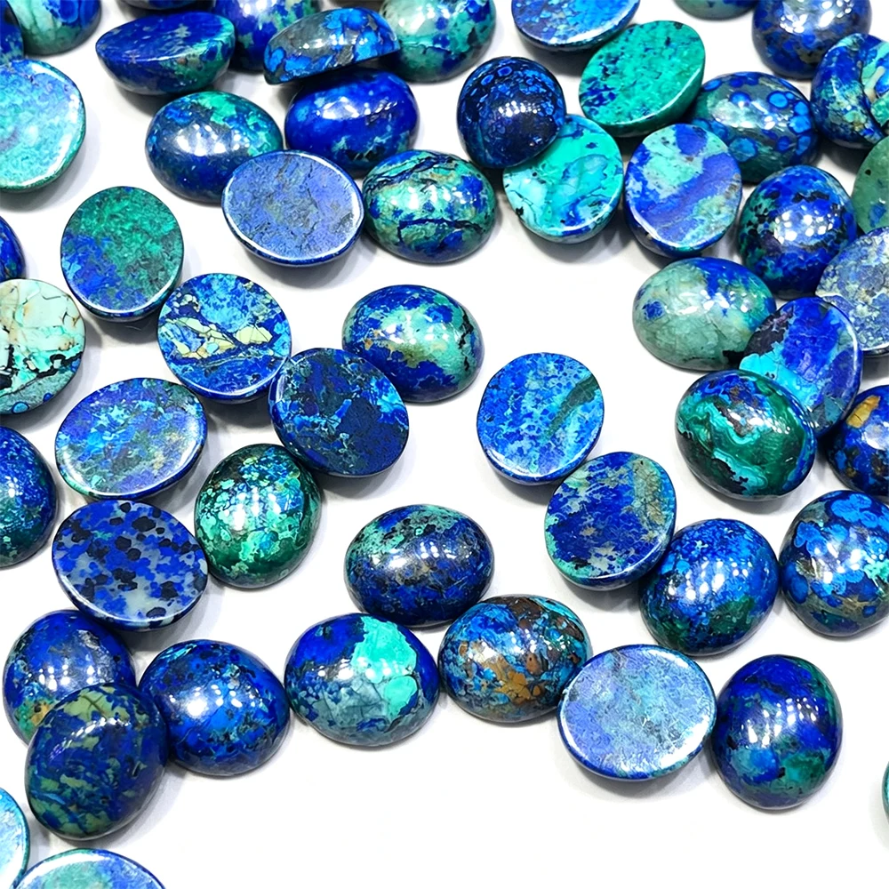 Natural Stone Azurite Oval Shape Crystals Gemstones Crystal 4 Natural Stone Azurite Oval Shape Crystals Gemstones Crystal
