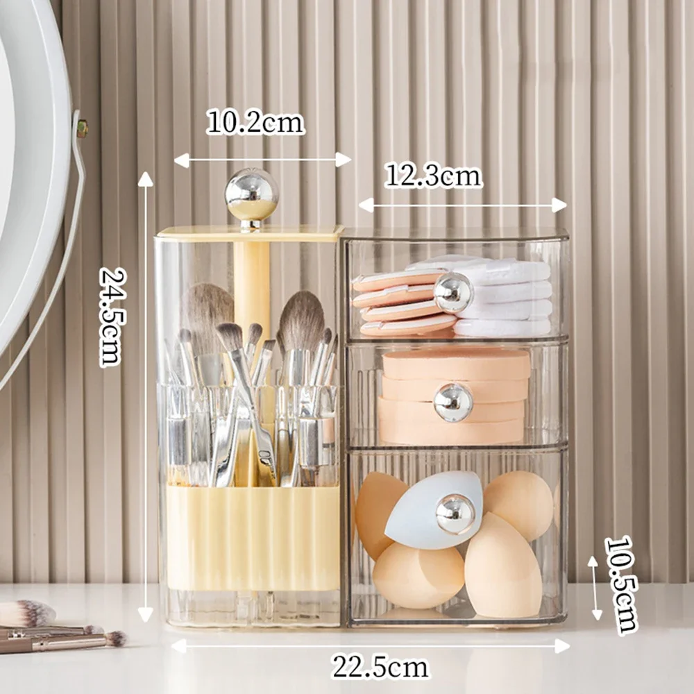 

Коробки для хранения косметики, пылезащитные коробки для хранения косметики, домашняя организация, аксессуары для кухни и ванной комнаты