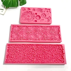 Size sunflower chrysanthemum cherry blossom cake silicone mold fondant small crepe chocolate cake decoration mold