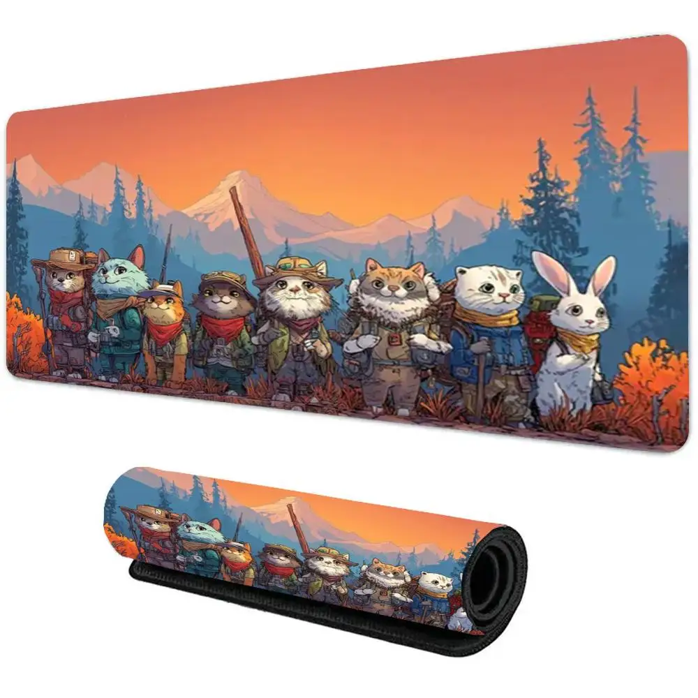 

Animal friends Mouse Pad Gamer Office Accessories Pc Cabinet Games Desk Mat Computer Desks Keyboard Gaming Mats