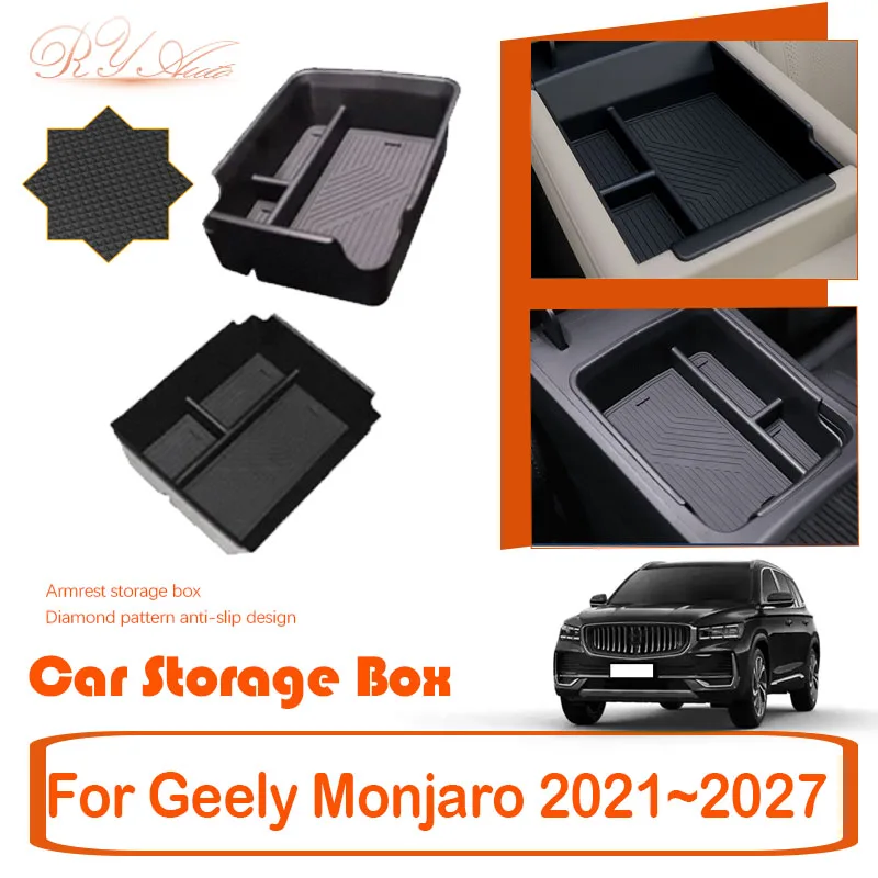 

Автомобильный ящик для хранения для Geely Monjaro Xingyue L KX11 Hi-X/Hi-F/Hi-P 2021 ~ 2027 антигрязный подлокотник коробка для центральной консоли автомобильные аксессуары