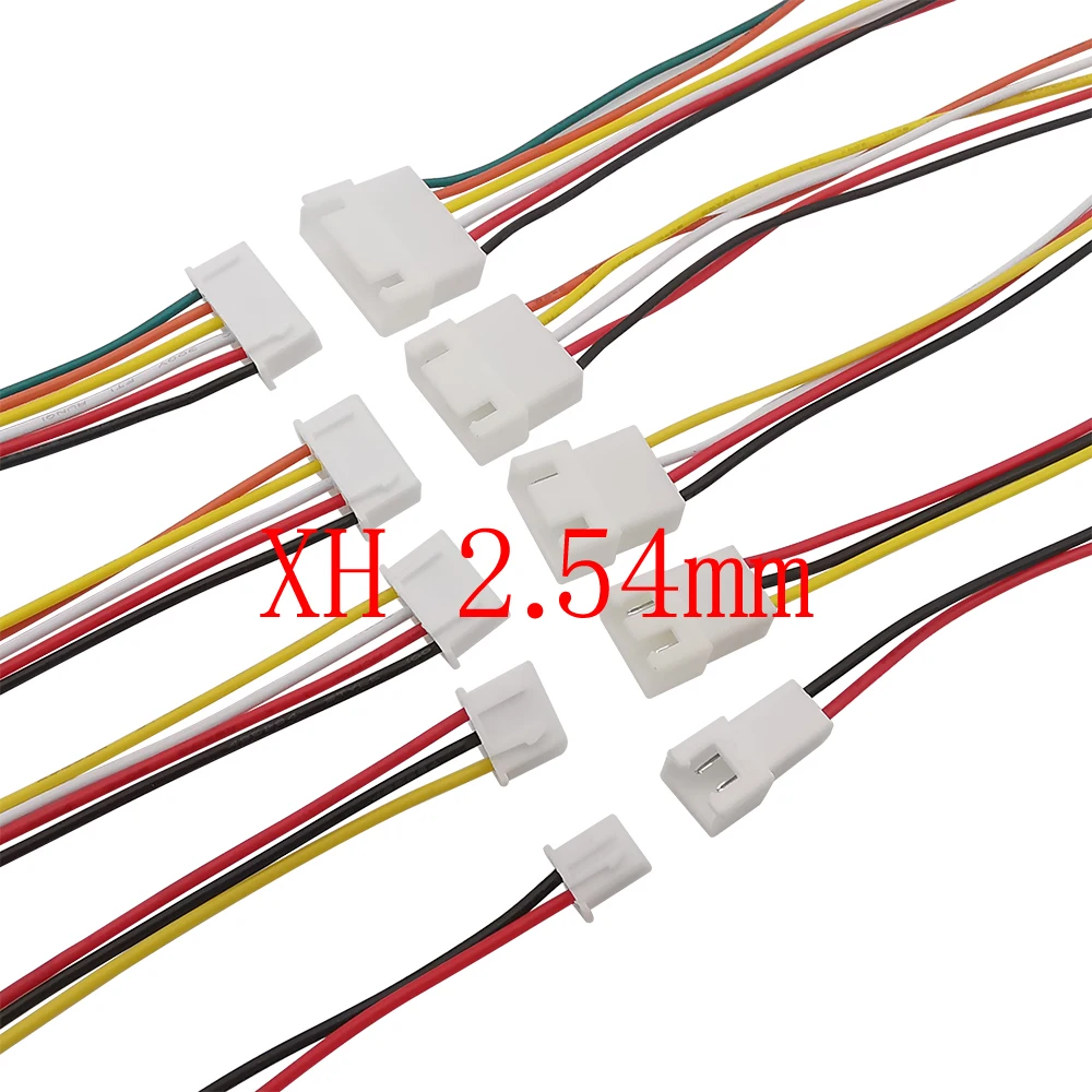 5/10Pair Micro JST XH2.54 XH 2.54mm Pitch 2/3/4/5/6 Pin Male Plug and Female Connector with 26AWG Wire Cable 20CM