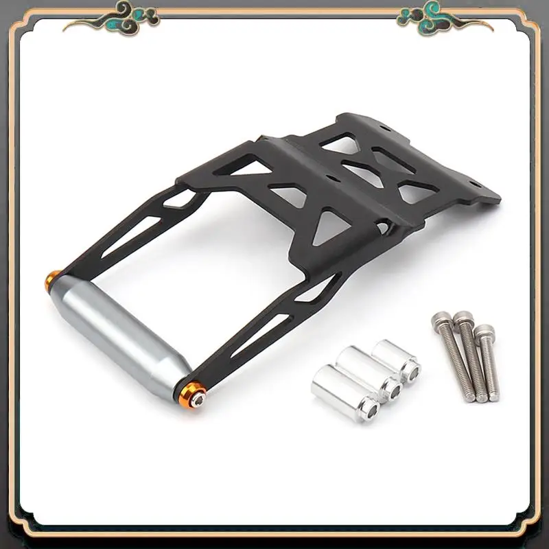 M45K-Motorcycle GPS Navigation Bracket Black & Silver Metal Motorcycle Accessories For DUCATI DESERT X Desertx Desert X 2023