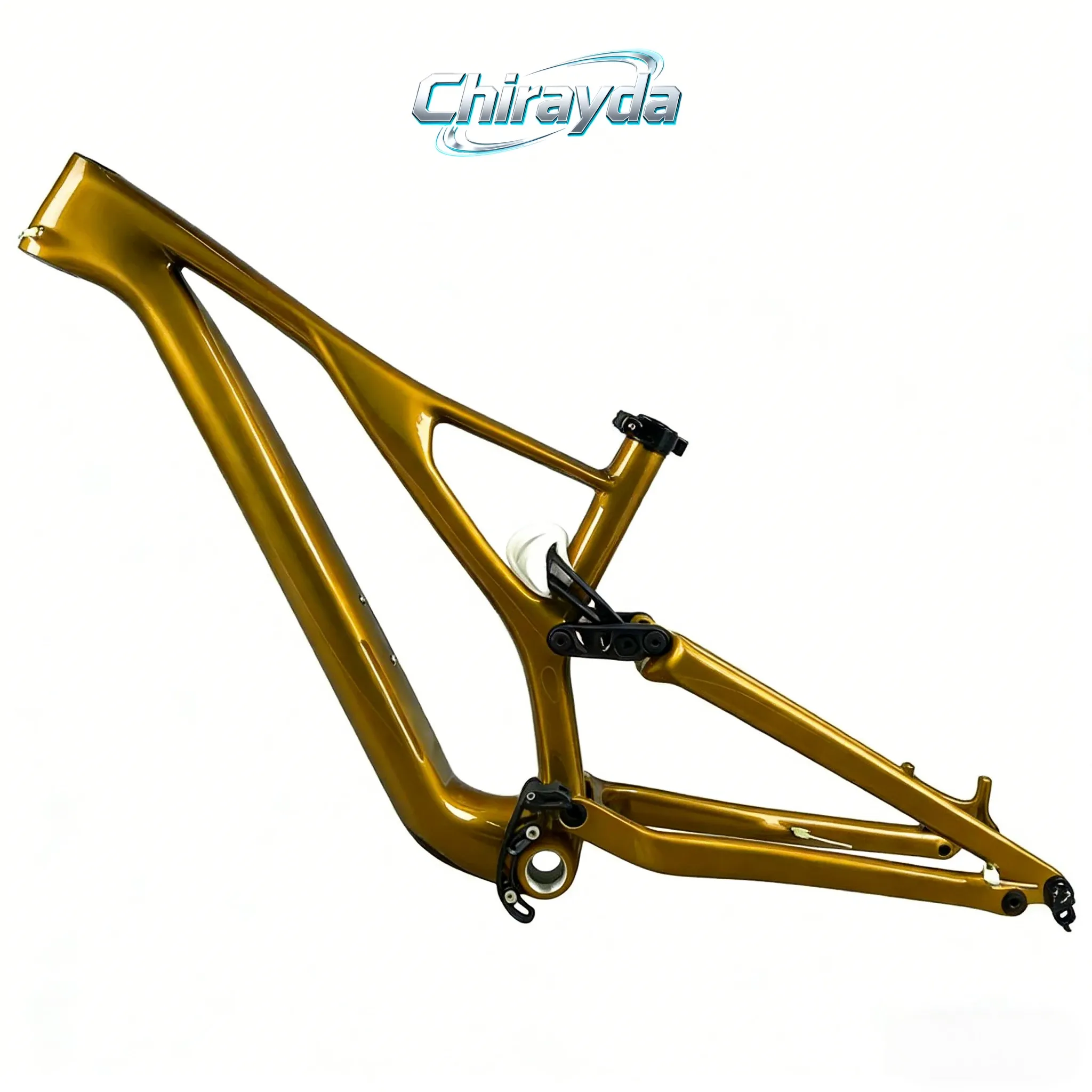 

Карбоновая рама для горного велосипеда 29er с полной подвеской, сквозная ось 148x12 мм, для смешанных покрышек, 26 дюймов, из углеродного волокна Toray T1100, Chirayda