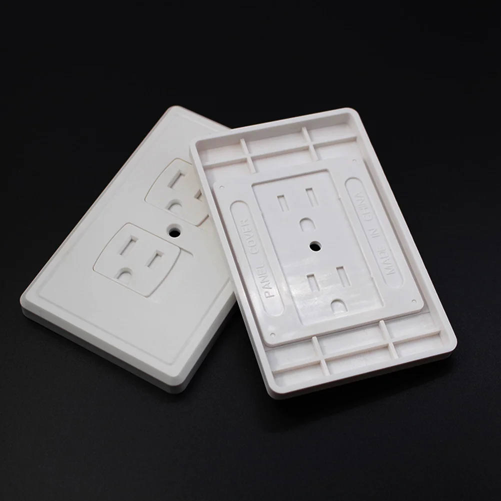 6 قطعة مقبس الحائط التوصيل يغطي متعدد الملمس التصميم الخلفي آمن ABS المواد التلقائي انتعاش المخرج غطاء المخرج يغطي