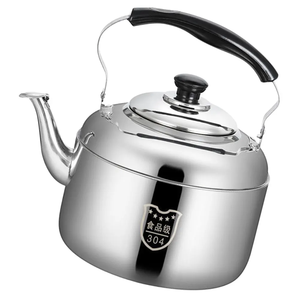 

304 Stainless Steel Whistling Kettle 7L Large Capacity Tea Kettle Thick Bottom Anti Scald Handle Stovetop Water Boiler Household