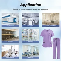 Uniforme médical gommage hôpital travail gommages ensemble en gros soins infirmiers gommage uniformes femmes soins de santé pharmacie clinique vêtements de travail 5