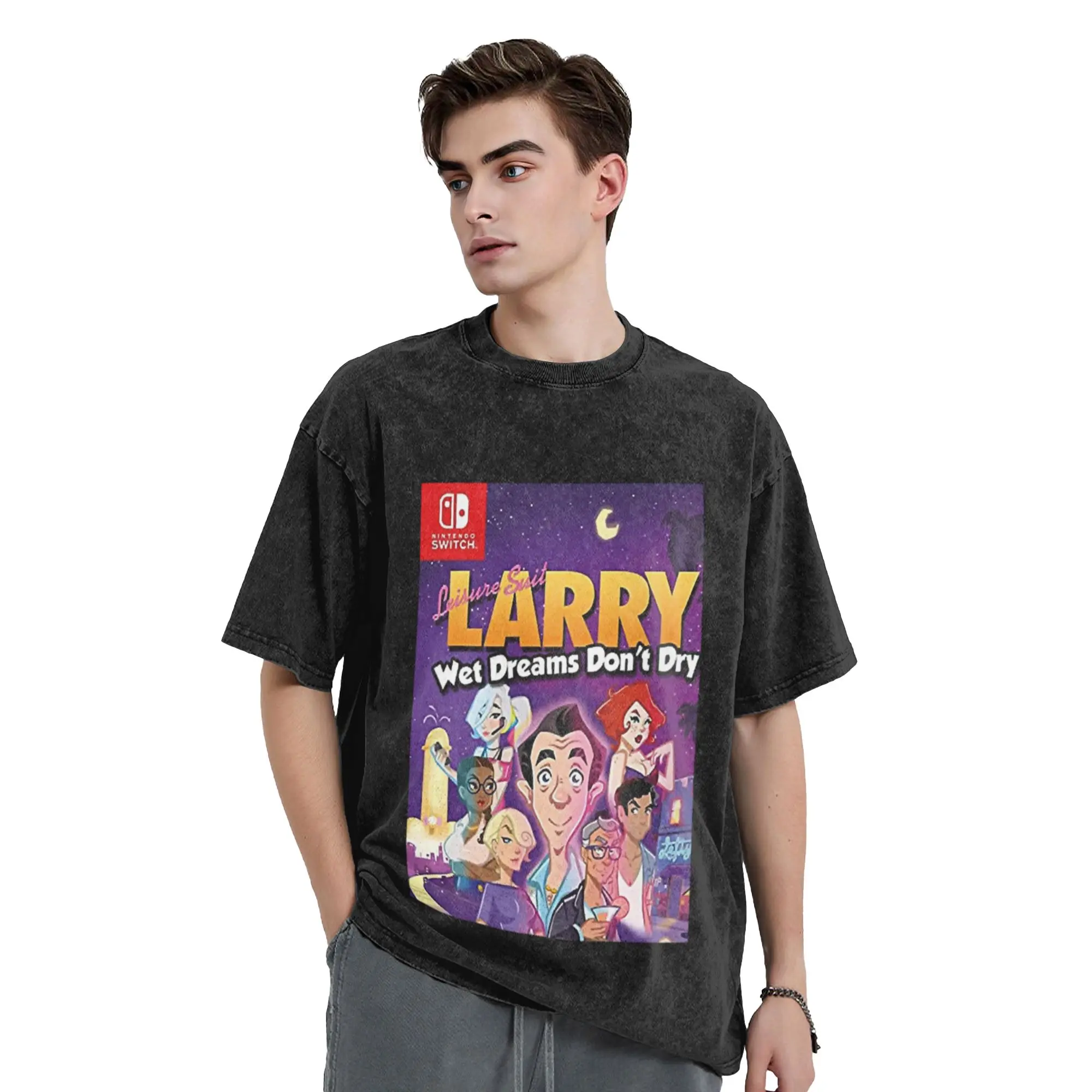 Leisure Suit Larry Video Game Unique Chic A T-Shirt Oversized Short Sleeve Men's Women's Cotton Tees Tops