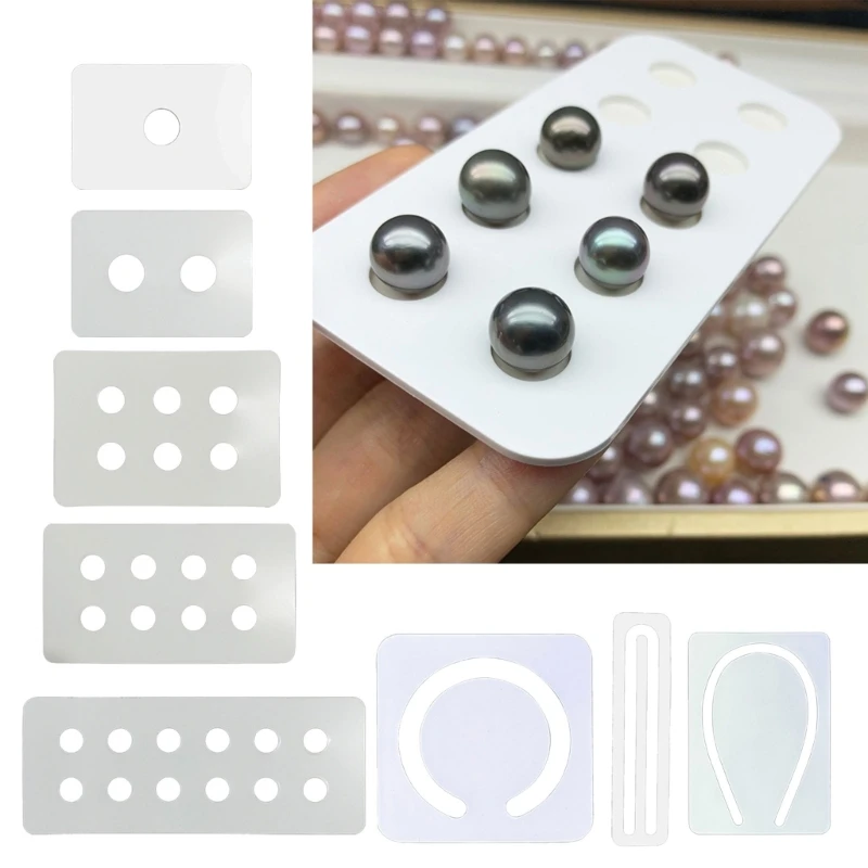 10/1pcs Blank Display Cards Stylish Pearls Exhibition Board Accessories Holder Boards Necklace/Bracelet Display Card