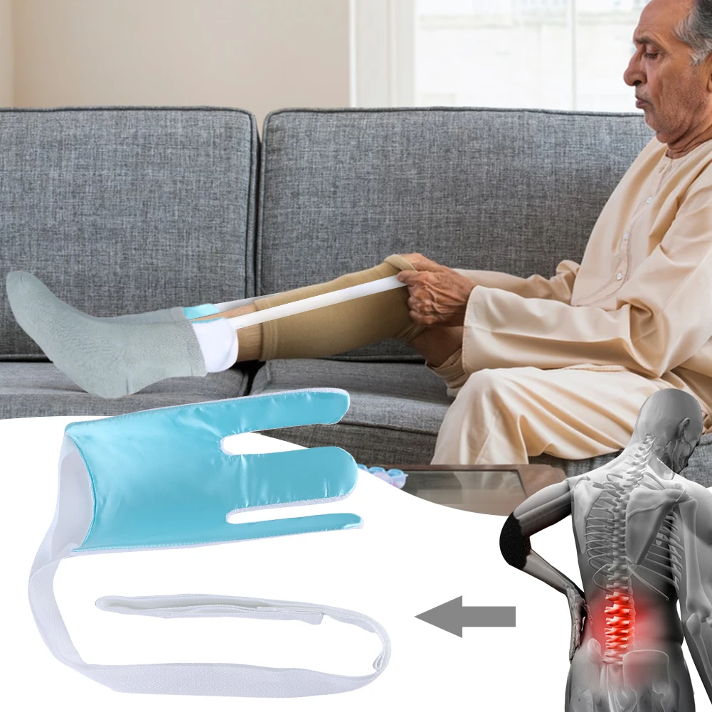 No Bending Sock Aid Tool Slider Sock Helper Flexible Stocking Helper for Seniors Disabled Pregnant