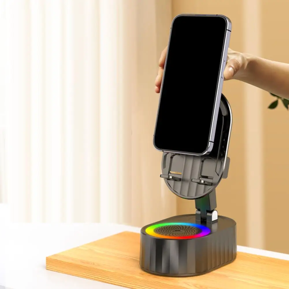 

Wireless BT Speaker & Phone Stand Vertical Flat Bracket Audios Power Banks Bracket Phone Stand Induction HD Sound Speaker