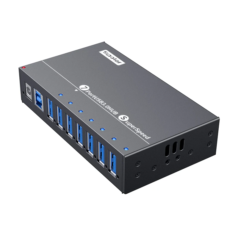 Good Best Selling 12V 3A 36Watt Desktop USB 3.0 Multi Port USB Hub  7 Ports Charger for Multiple Devices Phones Tablets