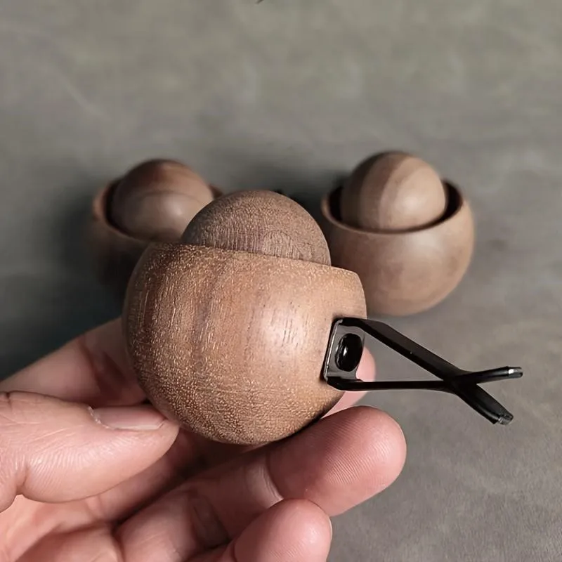 Mini Wooden Fragrance Oil Diffuser Natural Scent Aroma Diffuser For Car Bedroom Living Room Bathroom Air Freshening Accessory image 2