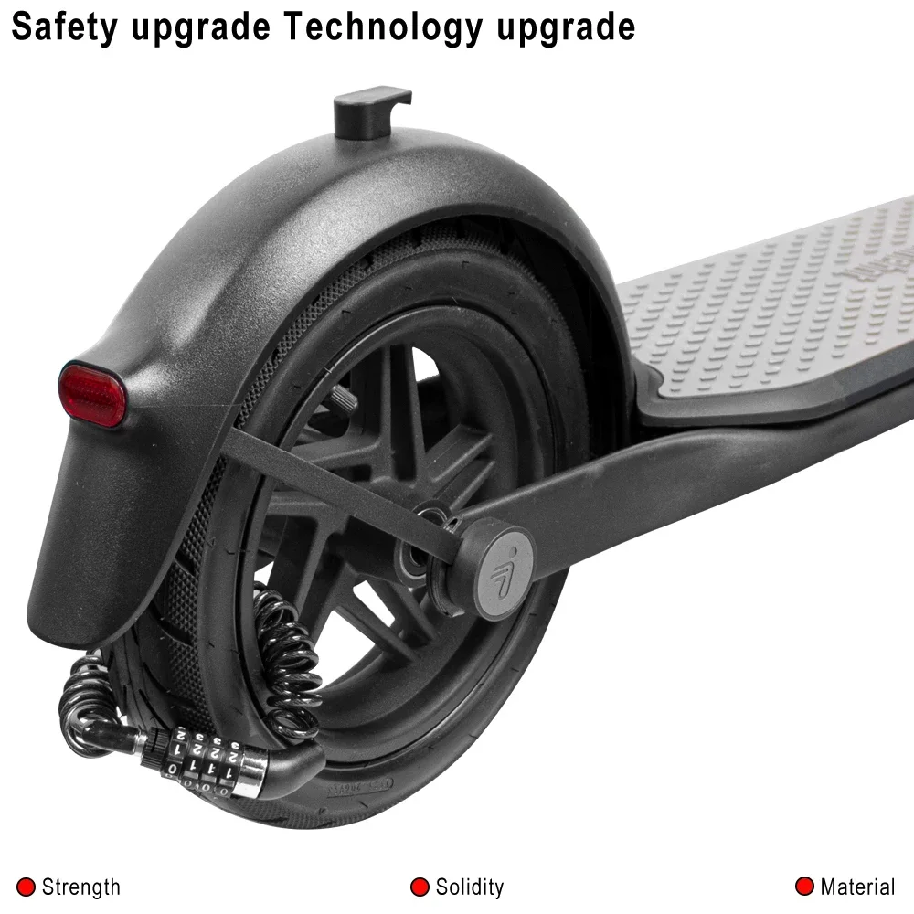 Password di sicurezza per Scooter elettrico blocco a 4 cifre blocco codice catena cavo in acciaio antifurto per accessori Xiaomi M365 Pro Pro2 Mi3