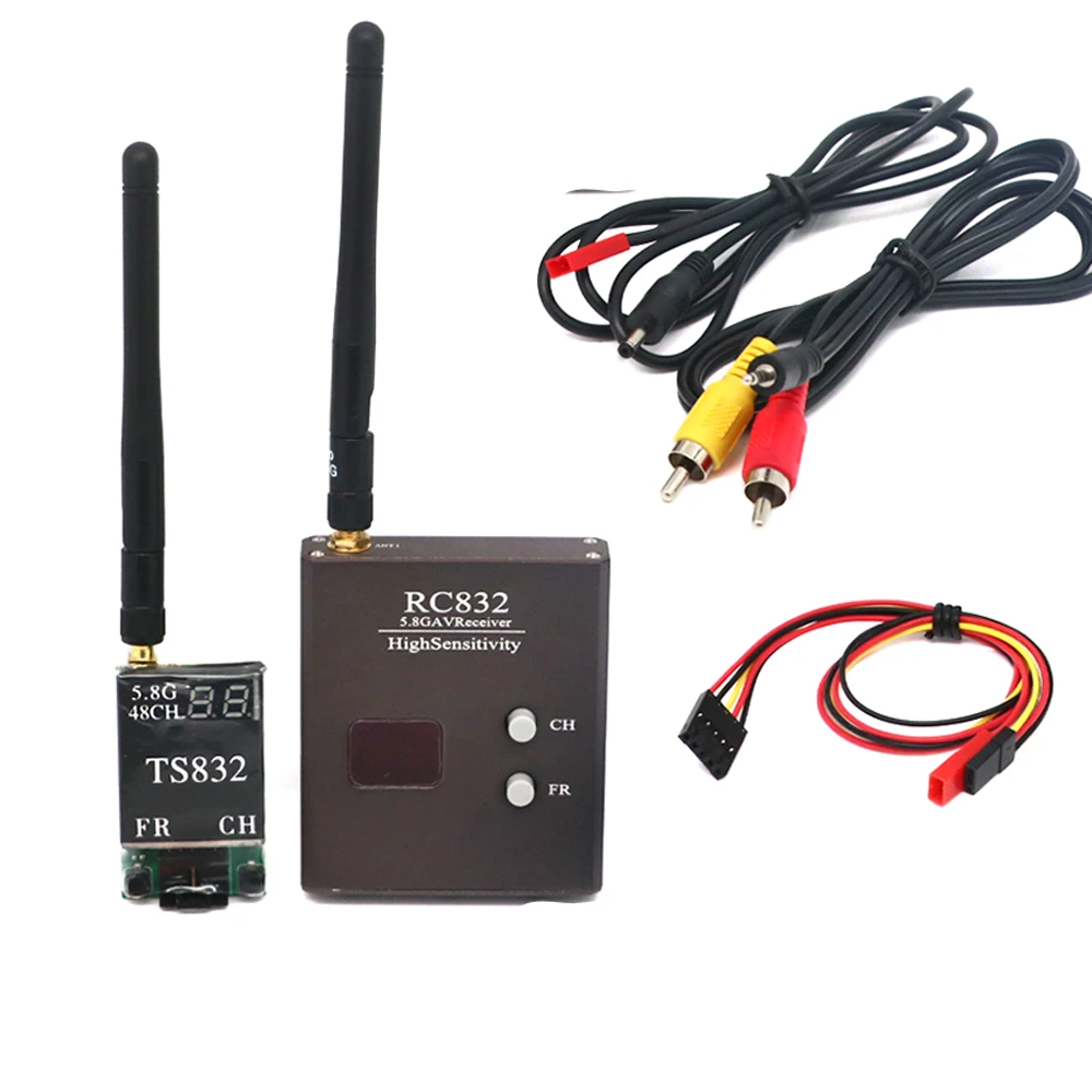 High quality RC832/RC832H Or TS832 Receiver 48CH / 40CH 5.8G 600mw 5km Wireless AV Transmitter