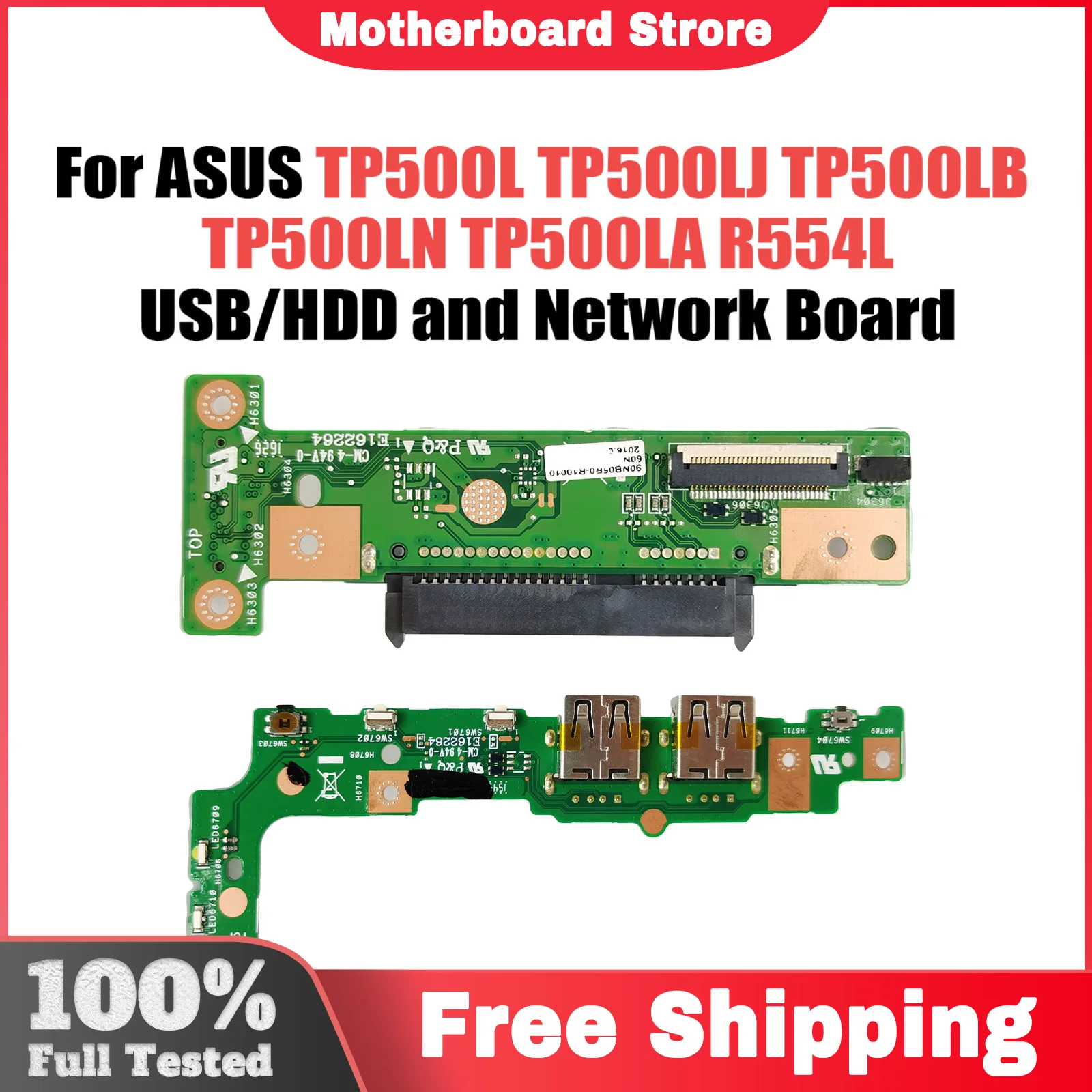 For ASUS TP500L TP500LJ TP500LB TP500LN TP500LA R554L USB/HDD Connector Board and Network board 100% Tested Fast Ship