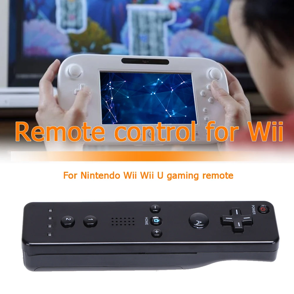 Games Controller Console Gamepads Remote Controller Gamepad for Nintendo Wii Wii U Console Remote Control Black