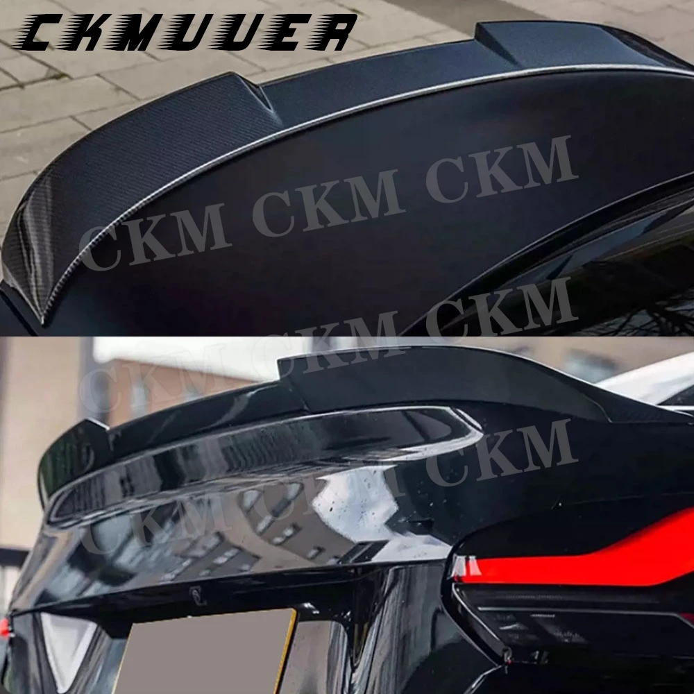 CKMUUER ألياف الكربون الخلفي سبويلر تصفيف السيارة مجموعات الجسم FRP الخلفي الجذع سبويلر الجناح لسيارات BMW 2 سلسلة G87 M2 2023 + اكسسوارات #1
