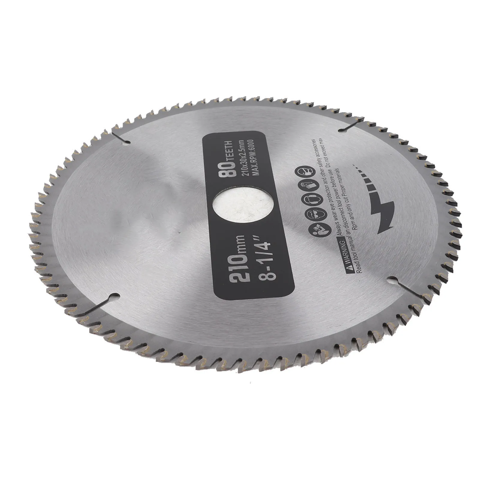 Circular Saw Blade Cemented Carbide Wood Cutting Disc 210mm 80 Teeth Saw Cutting Blade Electric Saw Machines Accessories