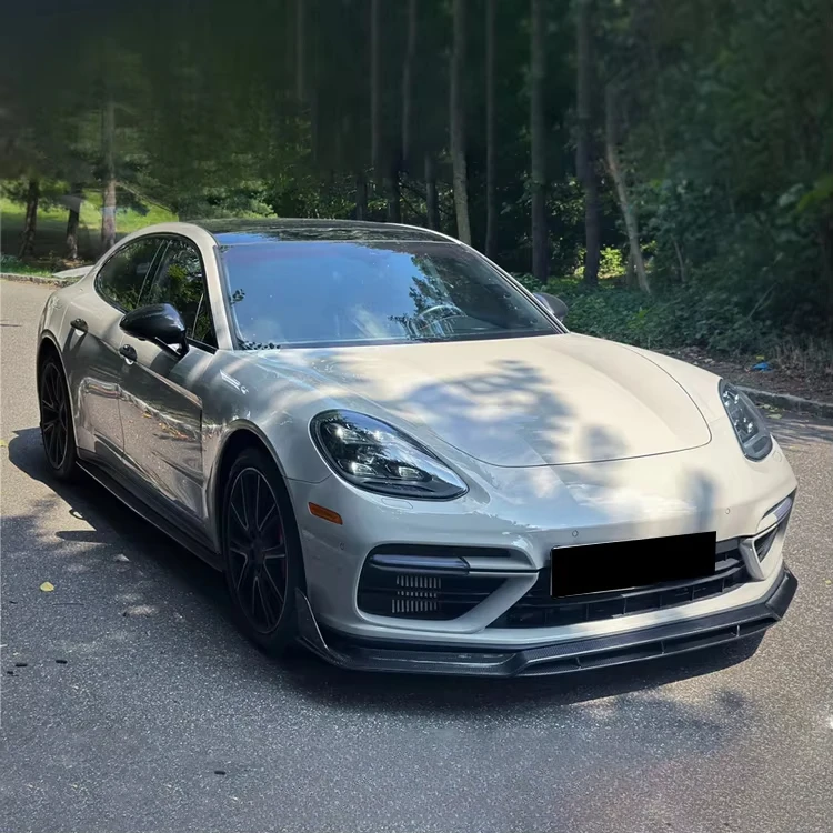 ชุดตัวถังรถการปรับเปลี่ยนสําหรับ Porsche Panamera 971 อัพเกรดคาร์บอนไฟเบอร์ชุดด้านหน้าด้านหลัง Diffusers ด้านข้างกระโปรง Bodykit
