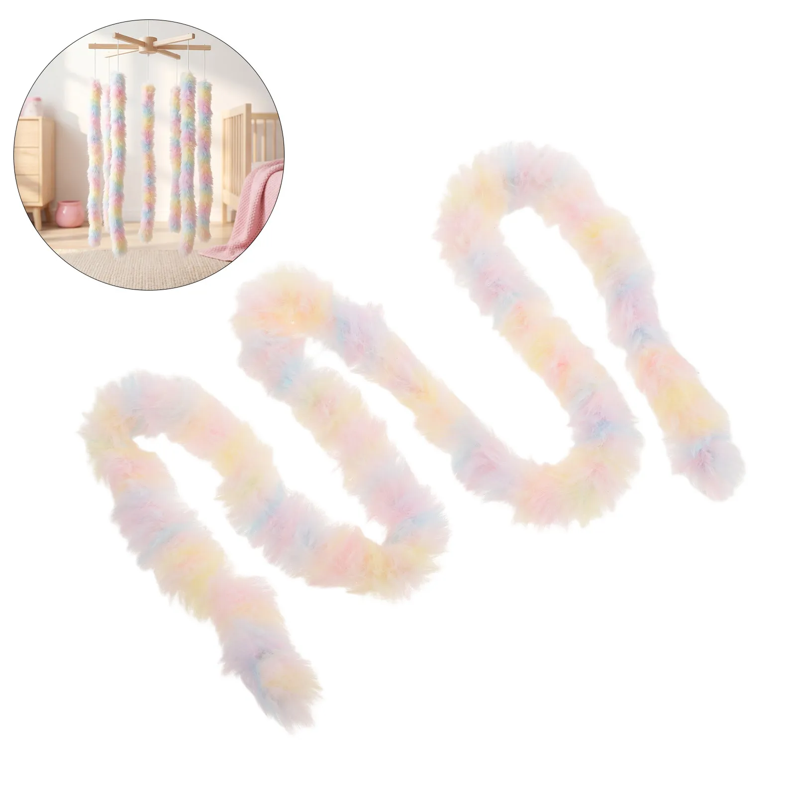 6Pcs Chenille Stems Pipe Cleaners Soft Flexible Craft Twisting Sticks for DIY Flower Wreath Ornament Making Classroom Supplies view 2